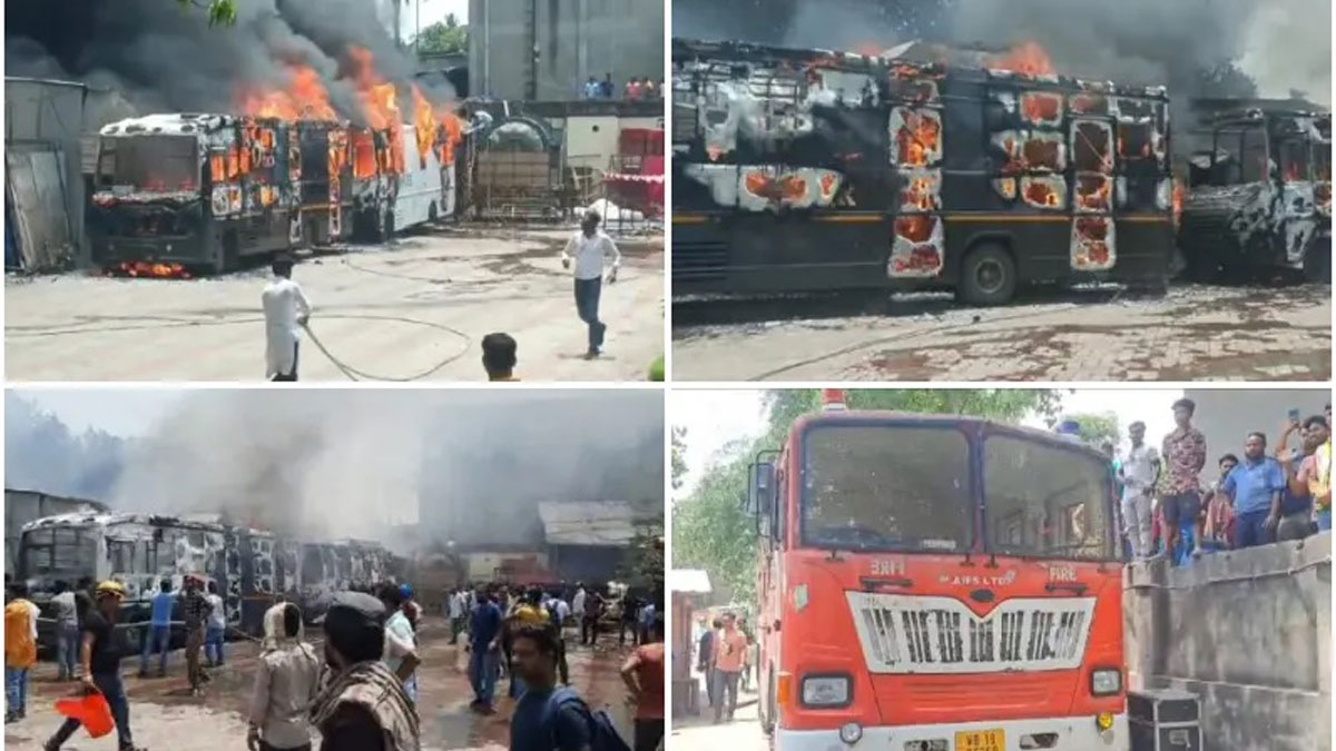 শুটিং সেটে আগুন