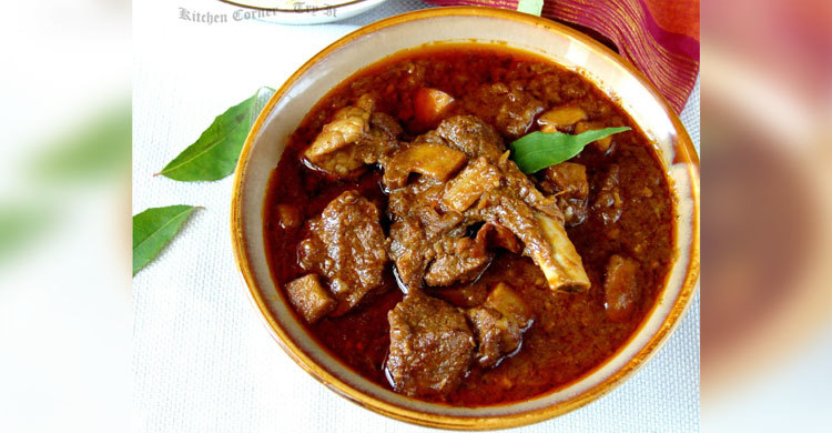 খাসির মাংস ভুনা