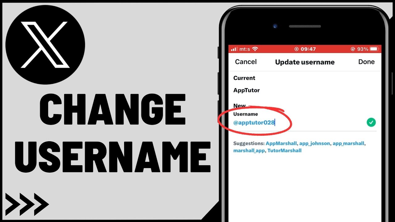 এক্স-এ নিজের ইউজারনেইম